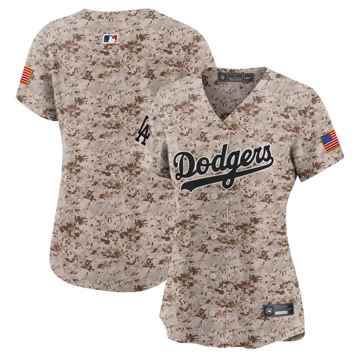 Women Los Angeles Dodgers blank Camo Stitched 2025 Jersey style 2